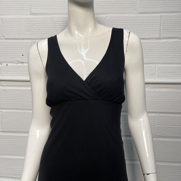 Vintage 90’s/Y2K Black Silk Bias Cut Dress Handkerchief Hem, Size 10 Medium - Picture 4 of 9